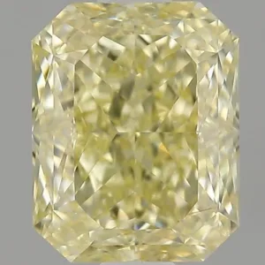 1.07 Carat Radiant Fancy Light Yellow VVS2 Natural Diamond