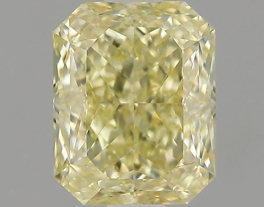 1.07 Carat Radiant Fancy Light Yellow VVS2 Natural Diamond 1 1.07 Carat Radiant Fancy Light Yellow VVS2 Natural Diamond
