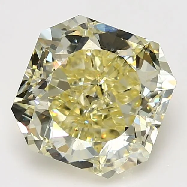 4.04 Carat Radiant Fancy Yellow VS1 Natural Diamond