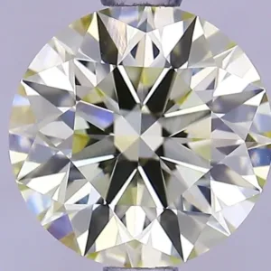 1.32 Carat Round Fancy Light Yellow VVS2 Lab Diamond
