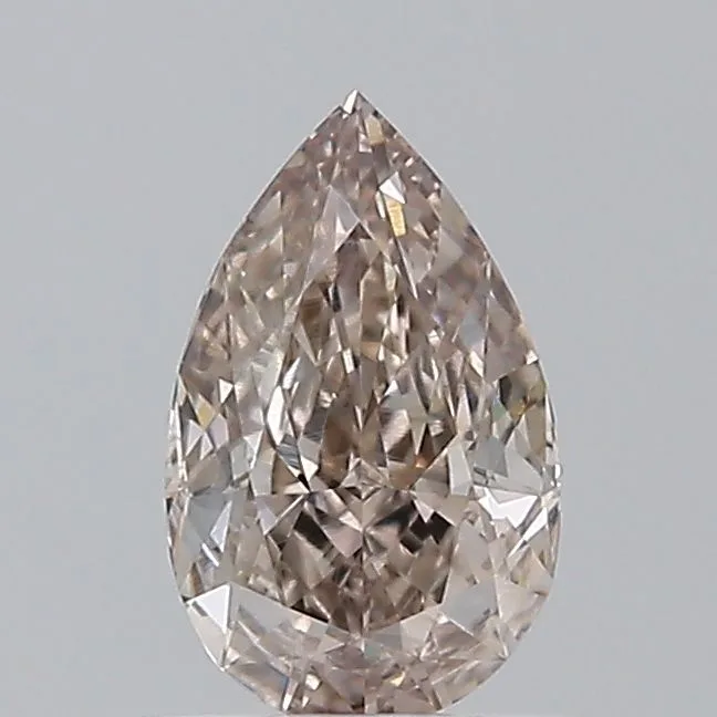 0.61 Carat Fancy Pinkish Brown VS1 PEAR Diamond