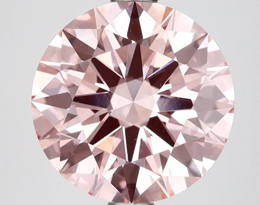 2.71 Carat Round Fancy Intense Pink VS1 Lab Diamond 1 2.71 Carat Round Fancy Intense Pink VS1 Lab Diamond