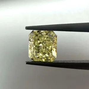 0.7 Carat Radiant Fancy Intense Yellow VS2 Natural Diamond