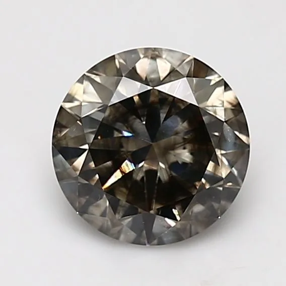 1.67 Carat Fancy Dark Gray SI2 ROUND Diamond