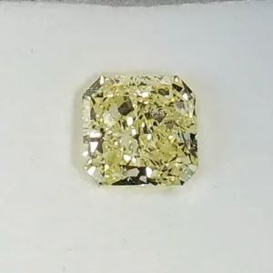 2.01 Carat Radiant Fancy Light Yellow SI2 Natural Diamond