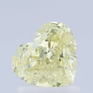 1.35 Carat Heart Fancy Light Yellow VS2 Natural Diamond