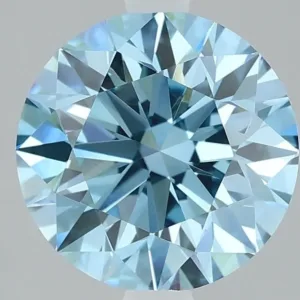 2.08 Carat Round Fancy Vivid Blue VVS2 Lab Diamond