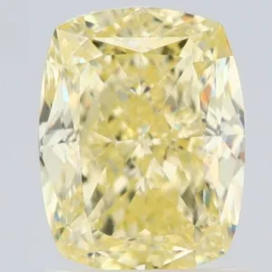 1.6 Carat Cushion Modified Fancy Yellow VVS1 Natural Diamond