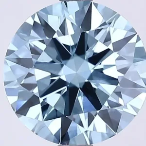 2.56 Carat Round Fancy Vivid Blue VS1 Lab Diamond