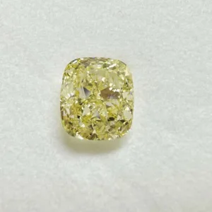 1.68 Carat Cushion Brilliant Fancy Yellow VS2 Natural Diamond