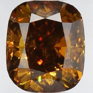 1.02 Carat Cushion Modified Fancy Dark Brown Natural Diamond