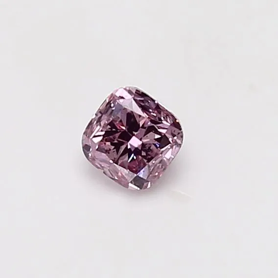 0.33 Carat Cushion Modified Fancy Intense Purple Pink SI2 Natural Diamond
