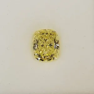 1.02 Carat Cushion Modified Fancy Yellow I1 Natural Diamond