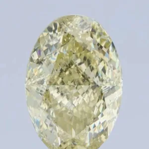 3.02 Carat Oval Fancy Yellow SI2 Natural Diamond