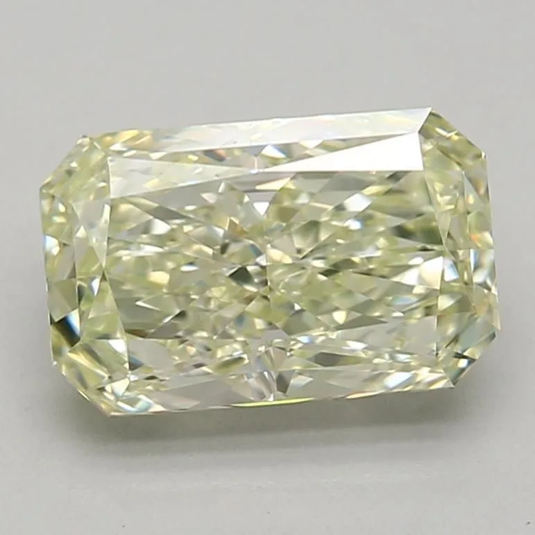 2.01 Carat Fancy Light Yellowish Green IF RADIANT Lab Diamond