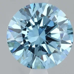 1.74 Carat Round Fancy Vivid Blue VS2 Lab Diamond