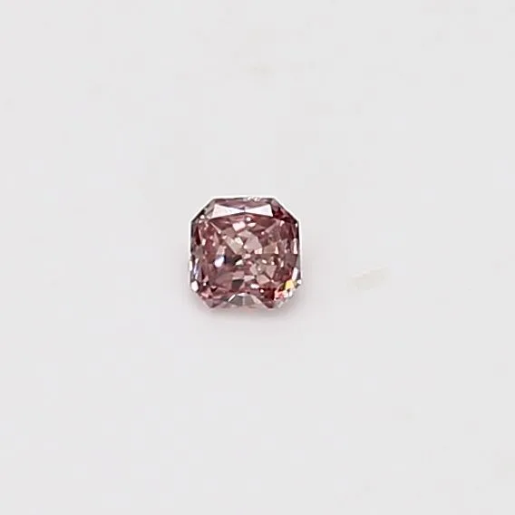 0.06 Carat Radiant Fancy Pink Natural Diamond