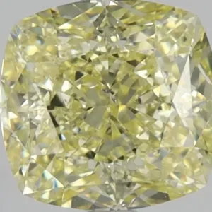 2.61 Carat Cushion Brilliant Fancy Yellow SI2 Natural Diamond