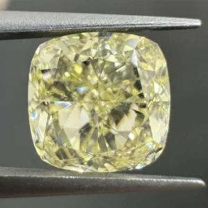 3.16 Carat Cushion Brilliant Fancy Light Yellow VS1 Natural Diamond