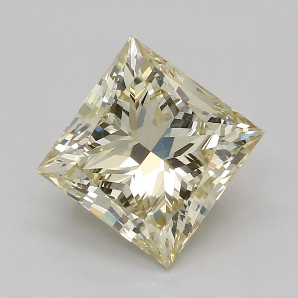 1.5 Carat Fancy Light Yellow VS1 PRINCESS Lab Diamond