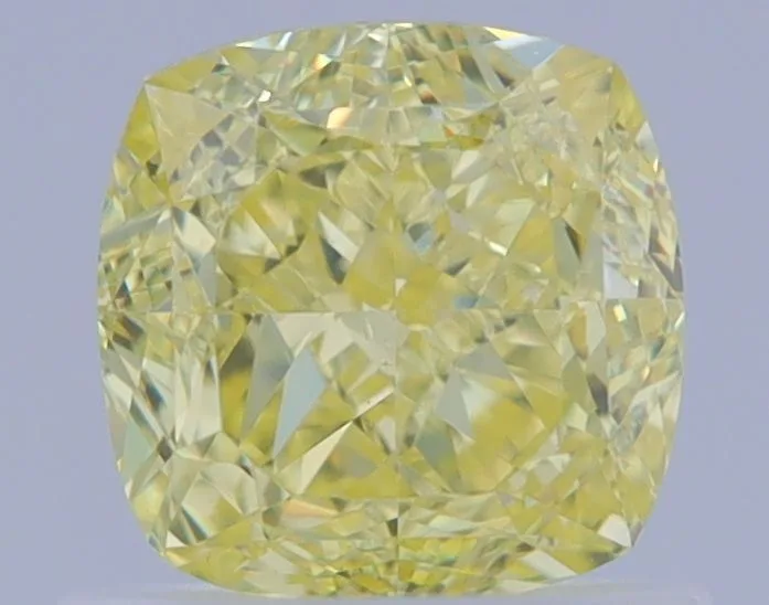 1 Carat Cushion Modified Fancy Intense Yellow VS1 Natural Diamond 1 1 Carat Cushion Modified Fancy Intense Yellow VS1 Natural Diamond