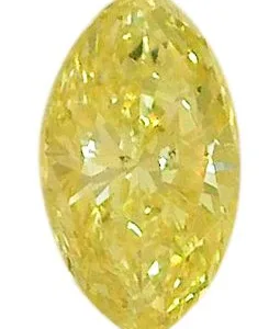 0.54 Carat Marquise Fancy Yellow Natural Diamond