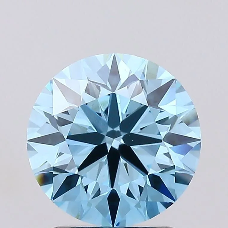 2.01 Carat Round Fancy Vivid Blue VS1 Lab Diamond