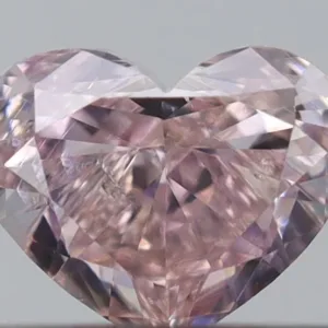 0.25 Carat Heart Fancy Pink I2 Natural Diamond