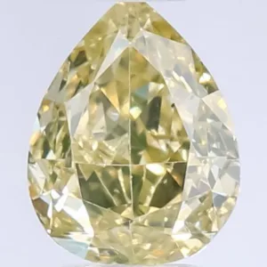 0.48 Carat Pear Fancy Yellow Natural Diamond
