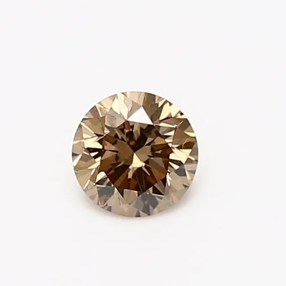 0.45 Carat Round Fancy Brown VS1 Natural Diamond