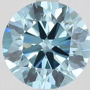 2.18 Carat Fancy Vivid Blue VVS2 ROUND Lab Diamond