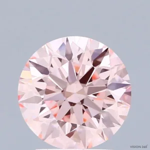 2.21 Carat Round Fancy Vivid Pink VS2 Lab Diamond