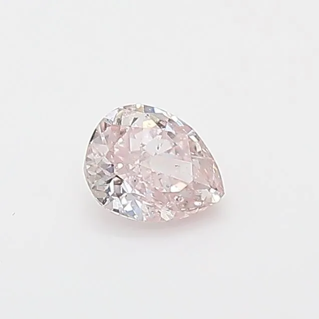 0.19 Carat Pear Fancy Pink I1 Natural Diamond