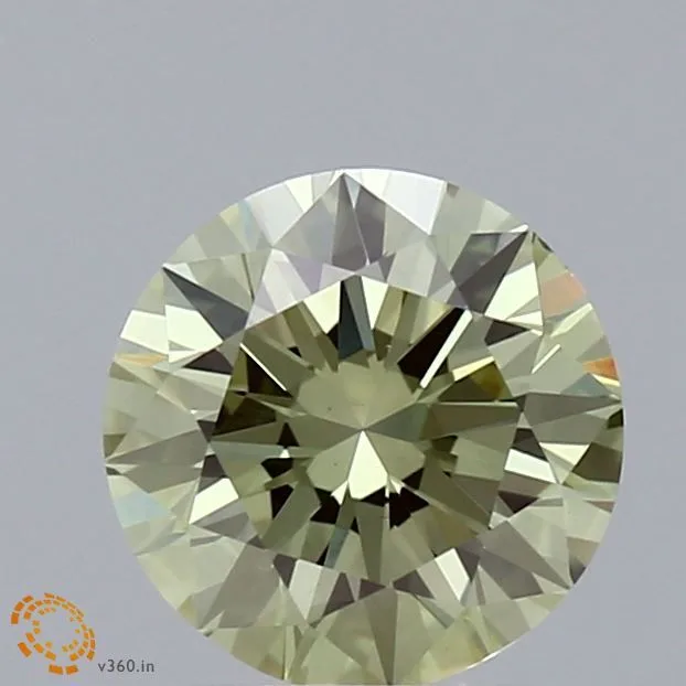 1.5 Carat Fancy Intense Green VS2 ROUND Lab Diamond