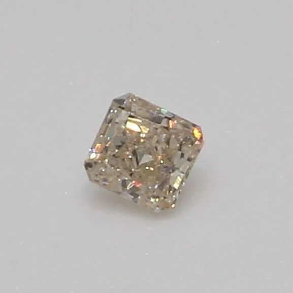 0.06 Carat Radiant Light Brown Natural Diamond