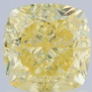 1.68 Carat Cushion Brilliant Fancy Yellow VS2 Natural Diamond