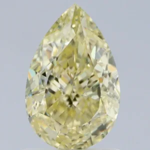 1.25 Carat Pear Fancy Light Yellow VS1 Natural Diamond