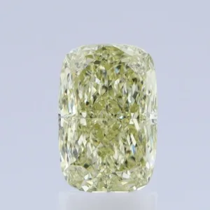 2.01 Carat Fancy Greenish Yellow VVS1 CUSHION BRILLIANT Diamond