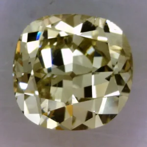 0.7 Carat Cushion Brilliant Fancy Yellow I1 Natural Diamond