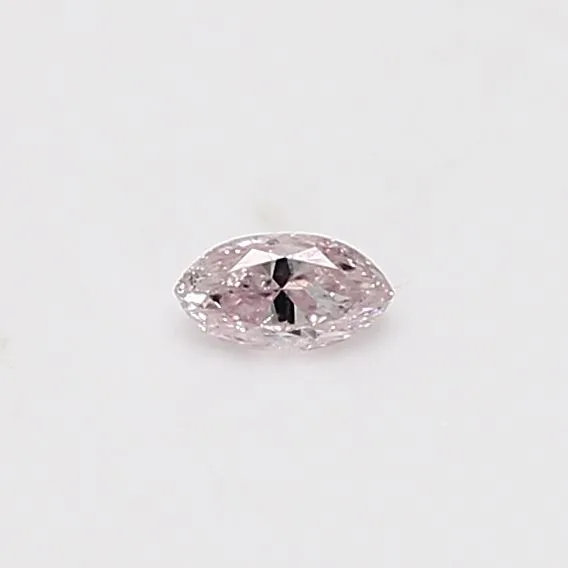0.12 Carat Marquise Light Pink Natural Diamond