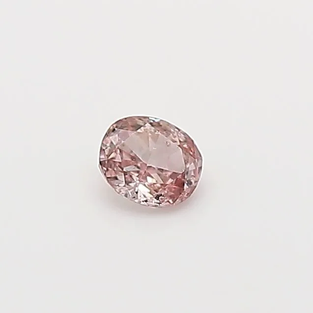 0.11 Carat Oval Fancy Intense Pink Natural Diamond