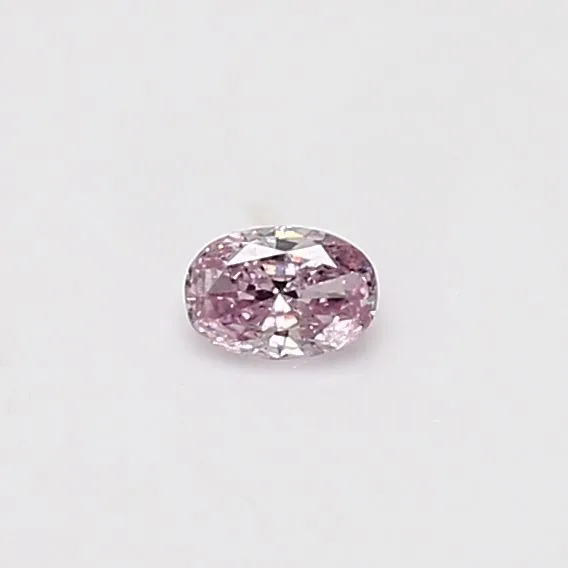 0.12 Carat Oval Fancy Pink Natural Diamond