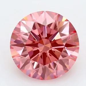 3.08 Carat Fancy Vivid Pink VVS2 ROUND Lab Diamond