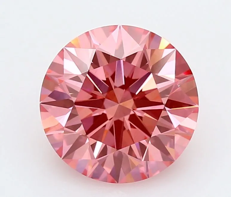 3.08 Carat Fancy Vivid Pink VVS2 ROUND Lab Diamond 1 3.08 Carat Fancy Vivid Pink VVS2 ROUND Lab Diamond