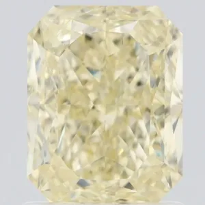 1.51 Carat Radiant Fancy Light Yellow VS2 Natural Diamond