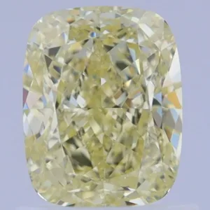 1.21 Carat Cushion Modified Fancy Yellow VS2 Natural Diamond