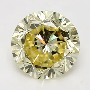 2.36 Carat Round Fancy Yellow VVS1 Natural Diamond