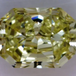 1 Carat Radiant Fancy Light Yellow VS1 Natural Diamond
