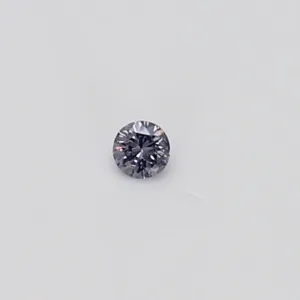 0.03 Carat Round Fancy Gray Violet SI2 Natural Diamond