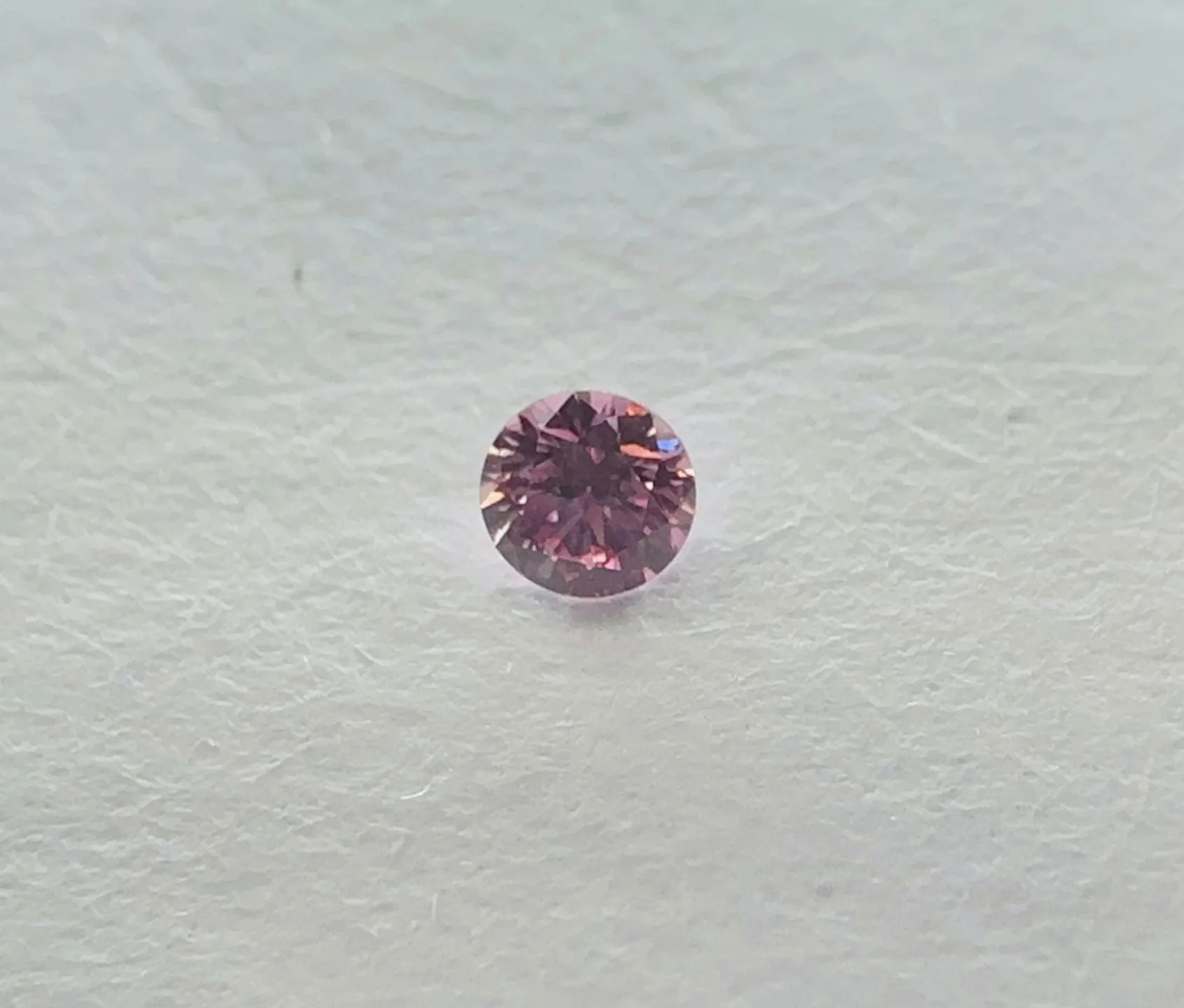 0.04 Carat Round Fancy Intense Pink Natural Diamond 1 0.04 Carat Round Fancy Intense Pink Natural Diamond